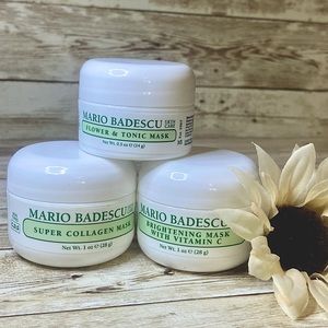 Mario Badescu Mask Trio Super Collagen, Flower and Tonic, Brightening w/ Vit C